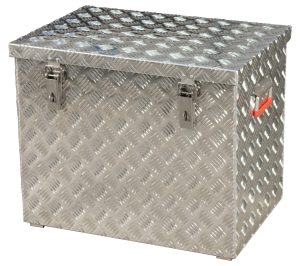 Aluminium traanplaat kist Pro 120 liter 622X425X515 mm