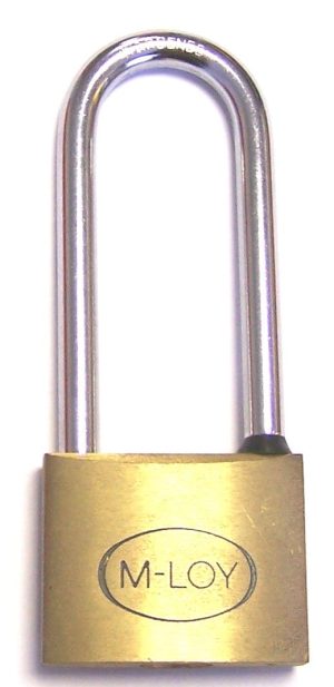 Hangslot M-Loy gelijksluitend - hoge beugel 60 mm