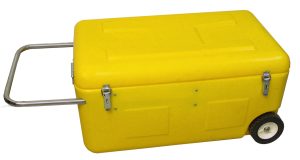 Kunststof kist polyethyleen verrijdbaar 180 liter 910X560X440 mm
