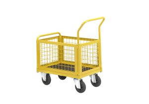 Plateauwagen / platformwagen met 4 gaaswanden TW 750 M-HWS