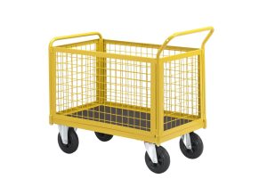 Plateauwagen / platformwagen met 4 gaaswanden TW 1000 M-HMS