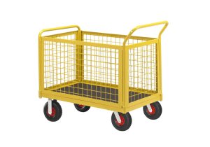Plateauwagen / platformwagen met 4 gaaswanden TW 1000 L-HMS